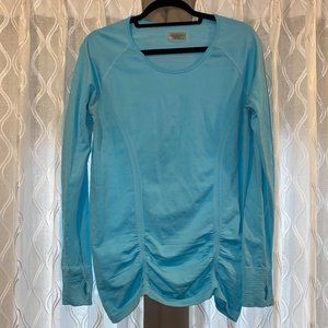 Athleta Long Sleeve Performance Top Turquoise XL